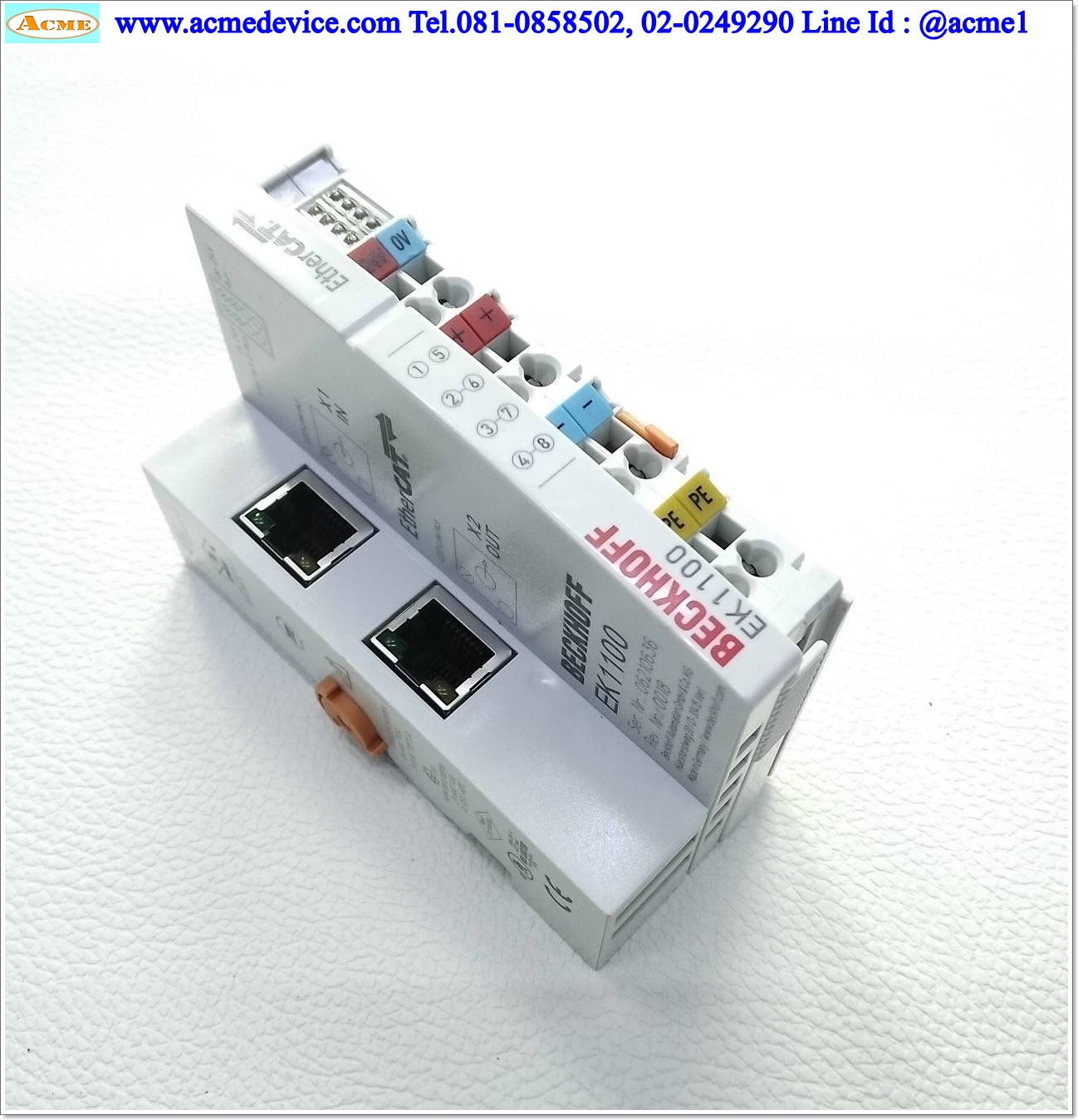 PLC Beckhoff รุ่น EK1100, EtherCAT Coupler