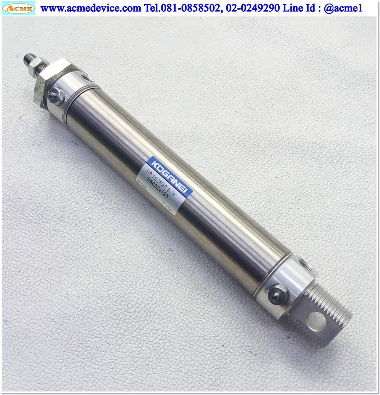 Air Cylinder Koganei รุ่น DAC32x125, Bore 32 mm., stroke 125 mm.