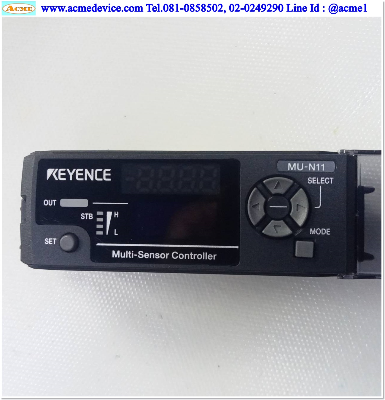 Multi Sensor Controller Keyence รุ่น MU-N11 & Spectrum Sensor Keyence รุ่น LR-W500C, ระยะ 30 to 500 mm., NPN/PNP