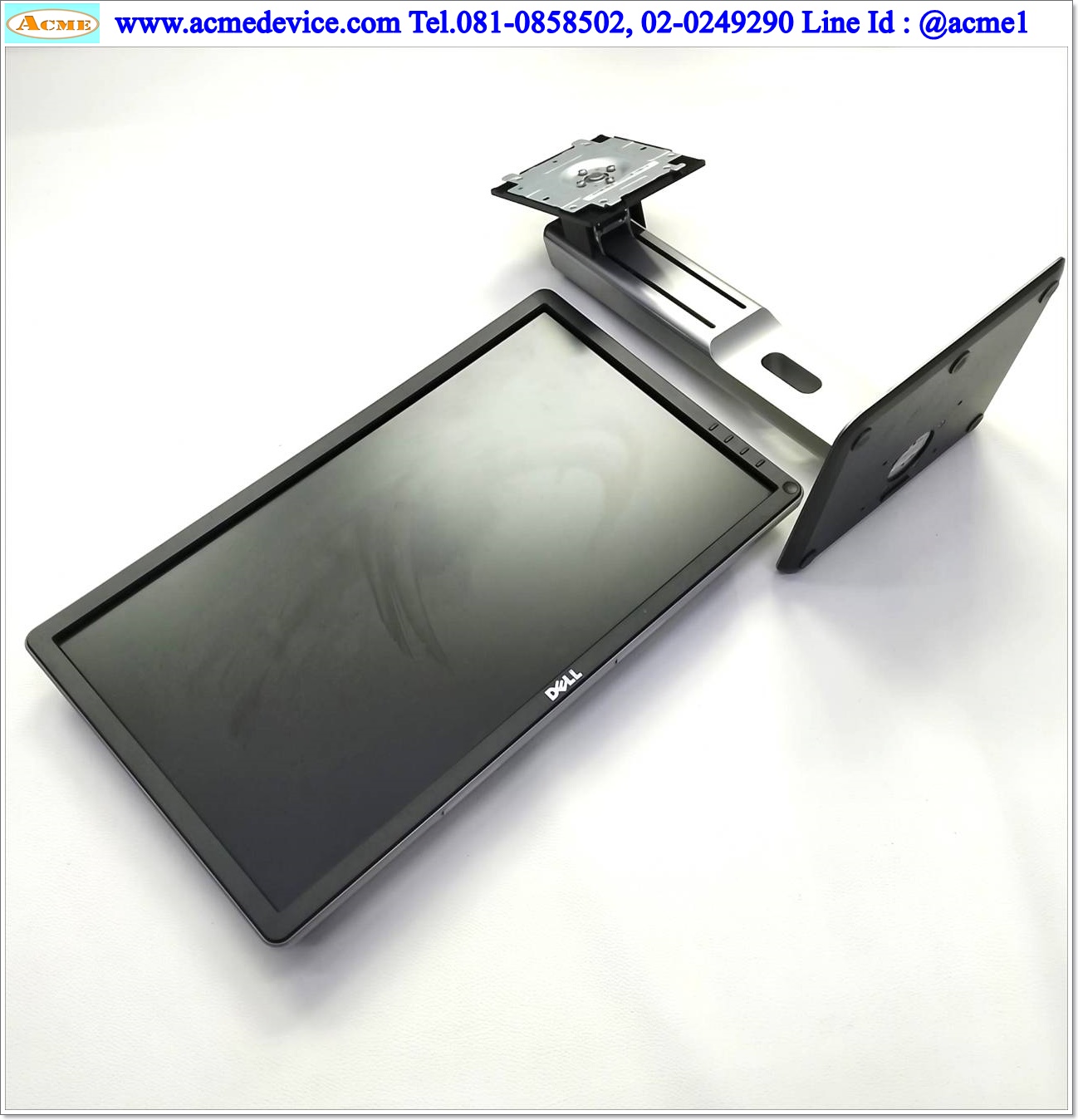 LCD Monitor Dell รุ่น P2014Ht, 19.5", 100-240V, Interface DP, DVI, VGA