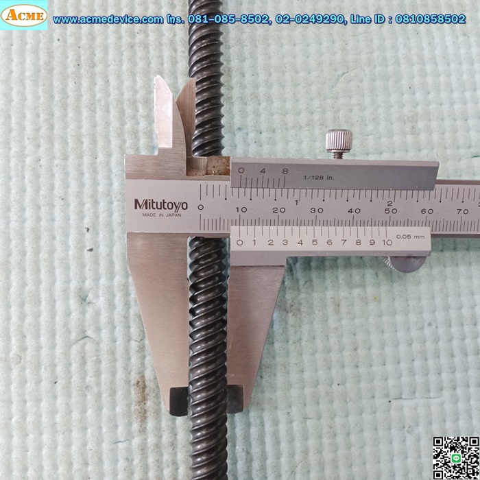 Ball Screw ขนาดเพลา 10 mm. x 800 mm., Stroke 725 mm., Pit 12 mm.