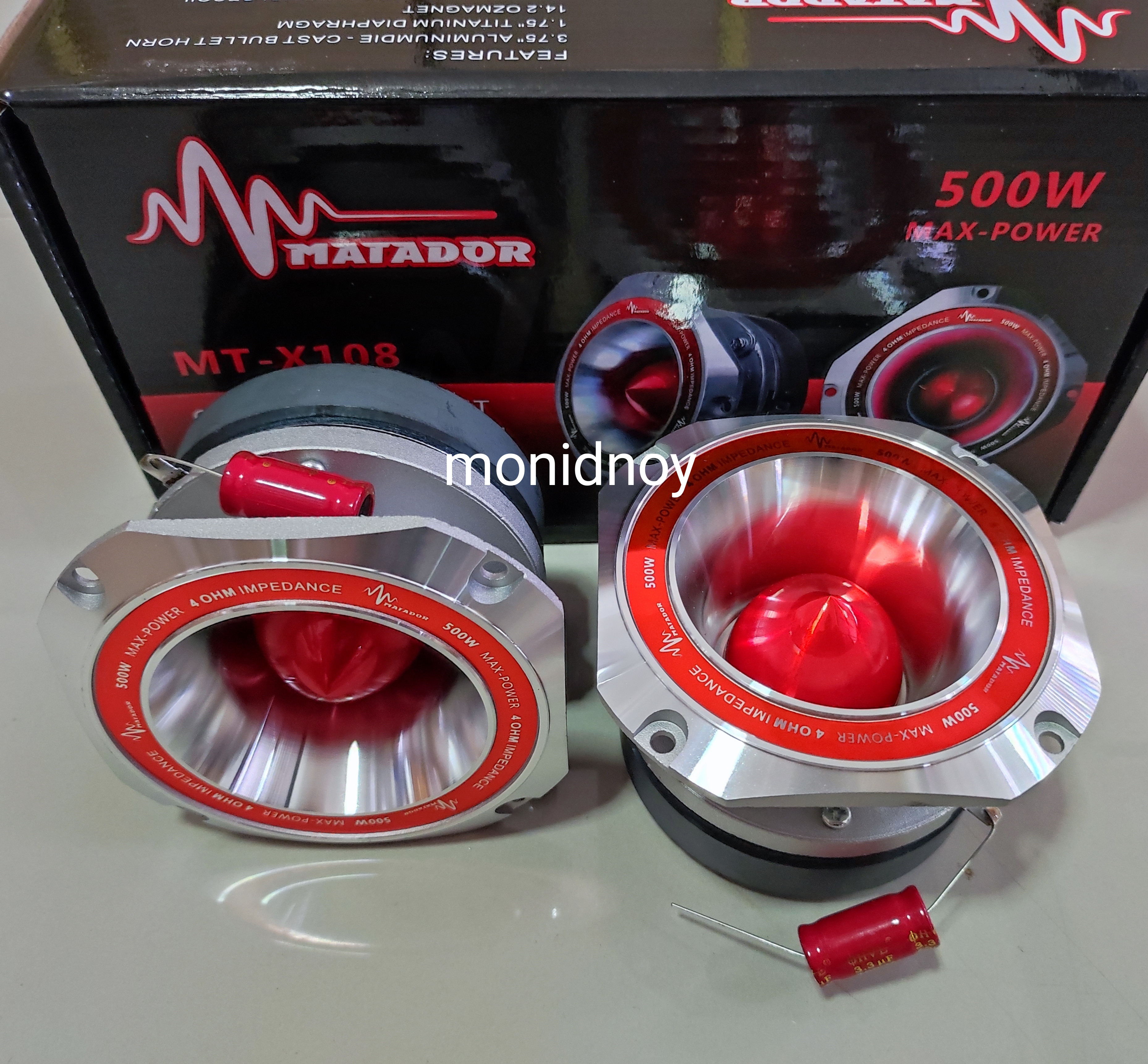 แหลมรุ่นใหญ่ 5" วอยซ์ไทเท MT-X105 (จำนวน2ดอก) วอยซ์ใหญ่ 44มิล แรงชัด เสียงใส ยิงใกล