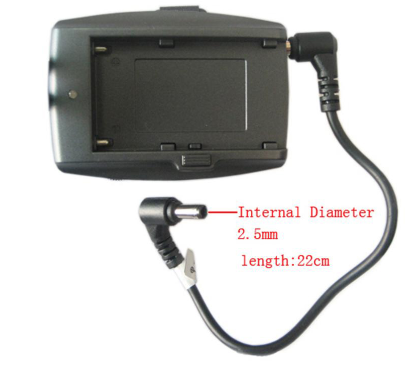 NP-F970/F750/F550 Battery Adapter Mount Plate สำหรับจ่ายไฟให้แบตเตอรี่ดัมมี่ หรือจอมอนิเตอร์ ไฟ LED