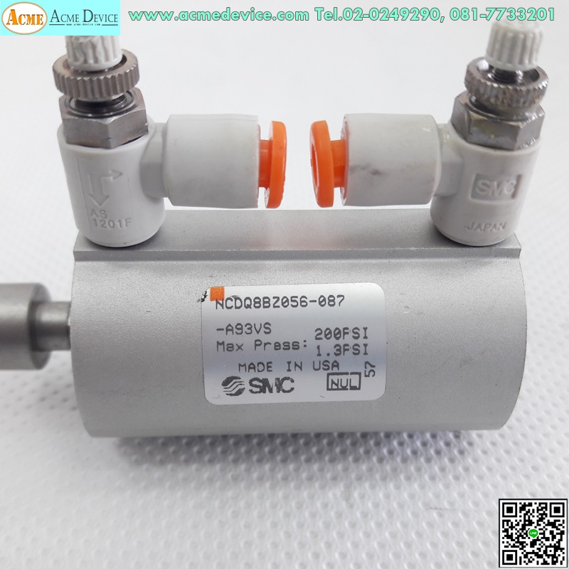 Air Cylinder SMC รุ่น NCDQ8BZ056-087-A93VS, 200PSI
