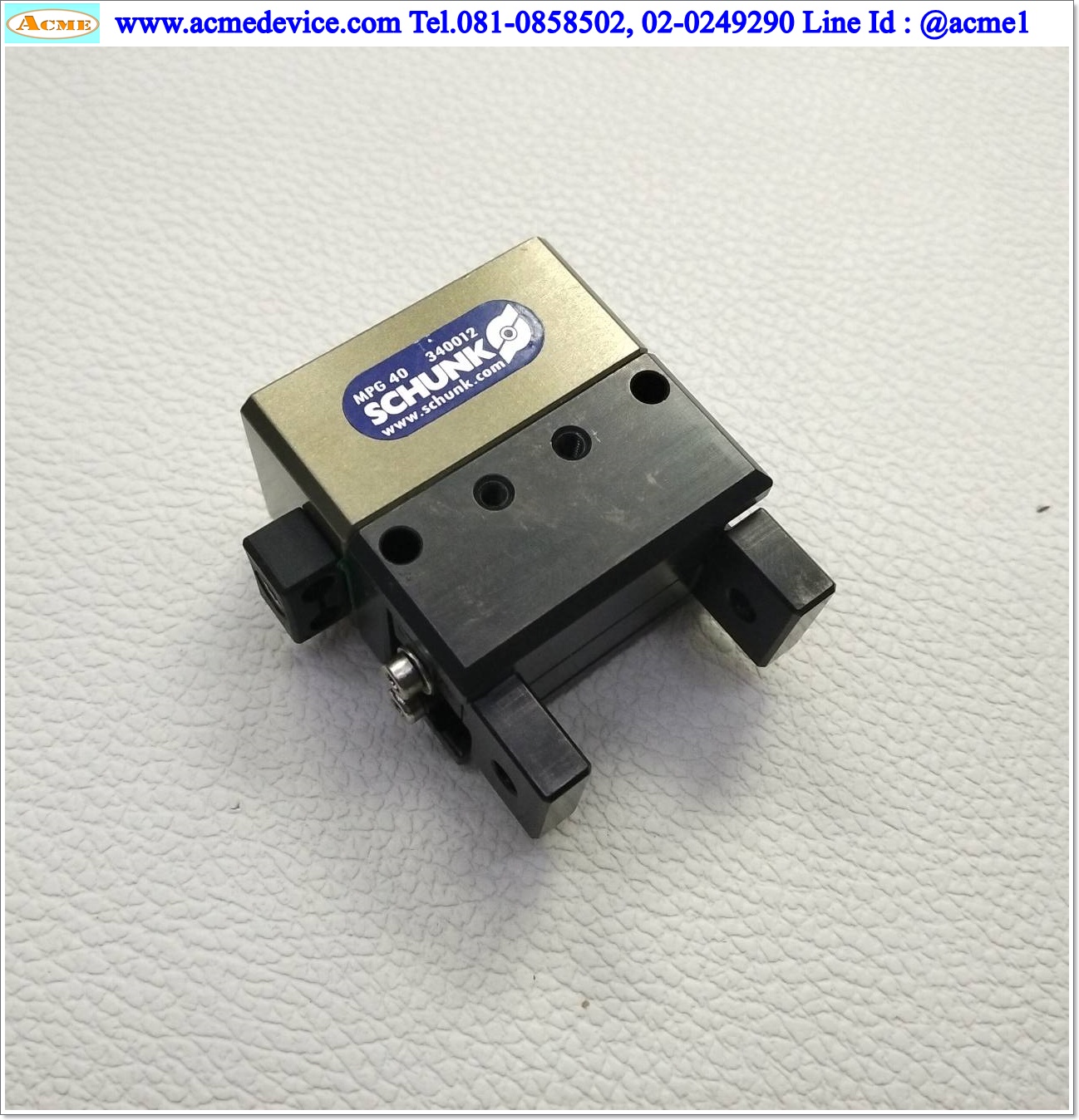 Gripper Schunk รุ่น MPG 40, 340012, Stroke 6 mm, ขนาด 40 x 26 x 39 mm