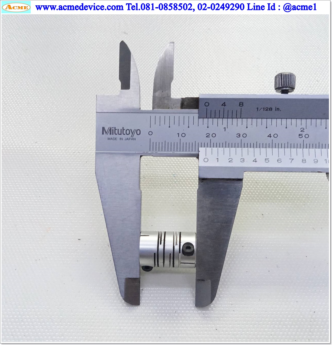 Coupling ขนาด ID 4/4mm, OD 12mm, L 18.5mm, Slit Coupling