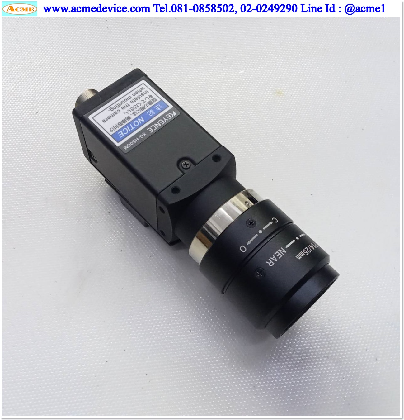 Keyence Camera รุ่น XG-H500M + Lens CA-LH25, F1.4/25mm (ขาวดำ)
