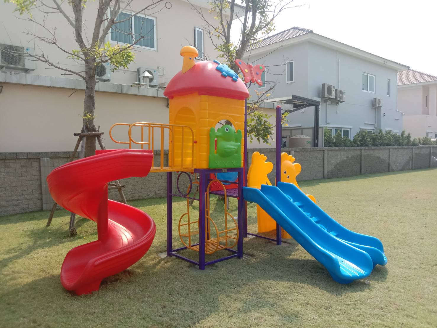 เครื่องเล่นสนาม ชุด บ้านเจ้าเป็ด เครื่องเล่นเสพริมพัฒนาการ