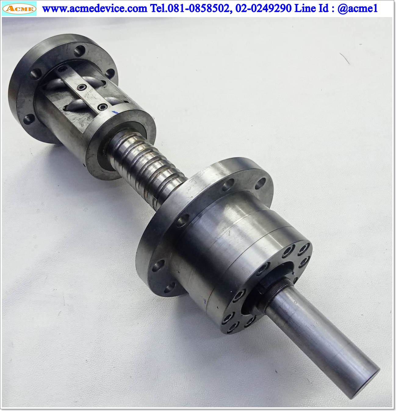 Ball Screw Kuroda รุ่น 63-20 c5, แกนโต 63 mm, ยาว 630 m., Stroke 175 mm., Pit 20 mm.