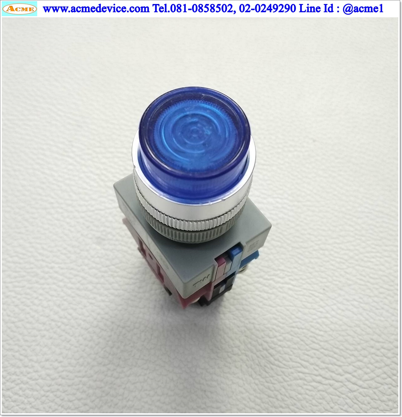 Pushbutton Switch Idec รุ่น ALW series, 1 NO 1 NC, ขนาด 22 mm (ฺฺBlue)