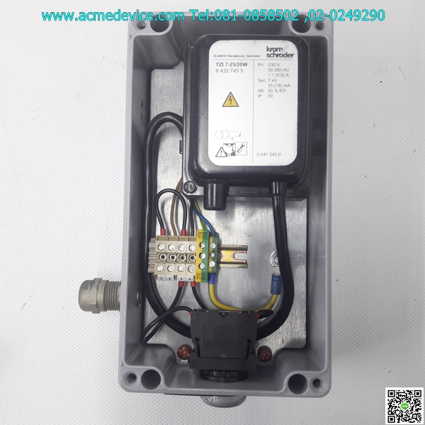 Transformer Kromschroder รุ่น TZI 7-25/20W, 230V/7kV