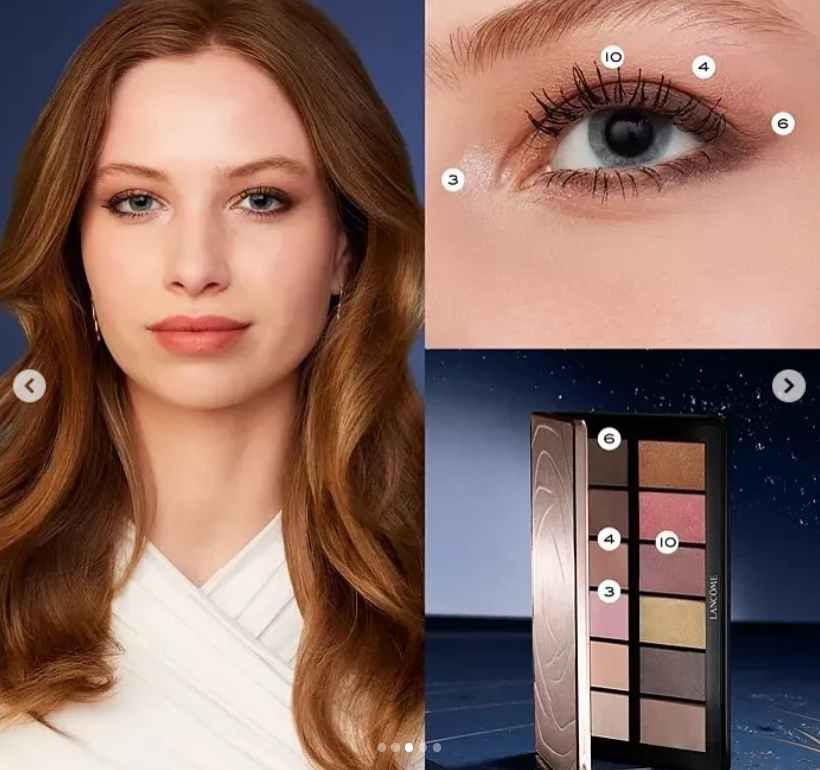 พาเลทอายแชโดว์ลังโคม Lancome Holiday #Rose Gold Eye Palette