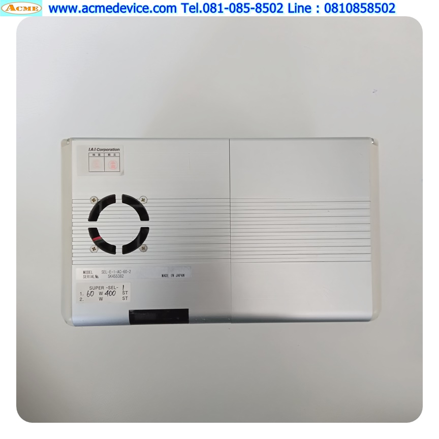 Slider IAI Supper SEL รุ่น SEL-E-1-AC-60-2, 60W & ISD-S-16-60-400-CR-EM-SCB35-SP, Stroke 400 mm. & UM45-FLKS50