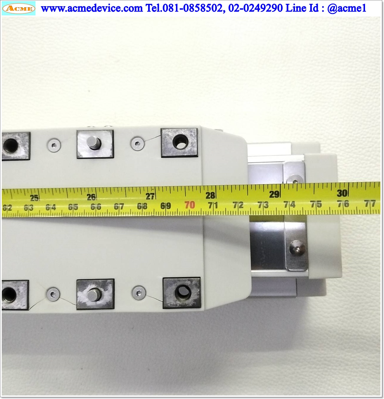 แกนสำเร็จรูป Ball Screw Toyo รุ่น GTH8-L20-500-K, ขนาด 80 x 760 mm., แกนโต 15 mm, Stroke 500 mm., Pit 20 mm. (R)
