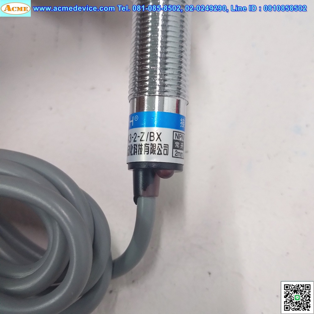 Proximity รุ่น LJ12A3-2-Z/BX, M12, ระยะ 2mm, 3wire, NPN, NO, Shielded, Inductive