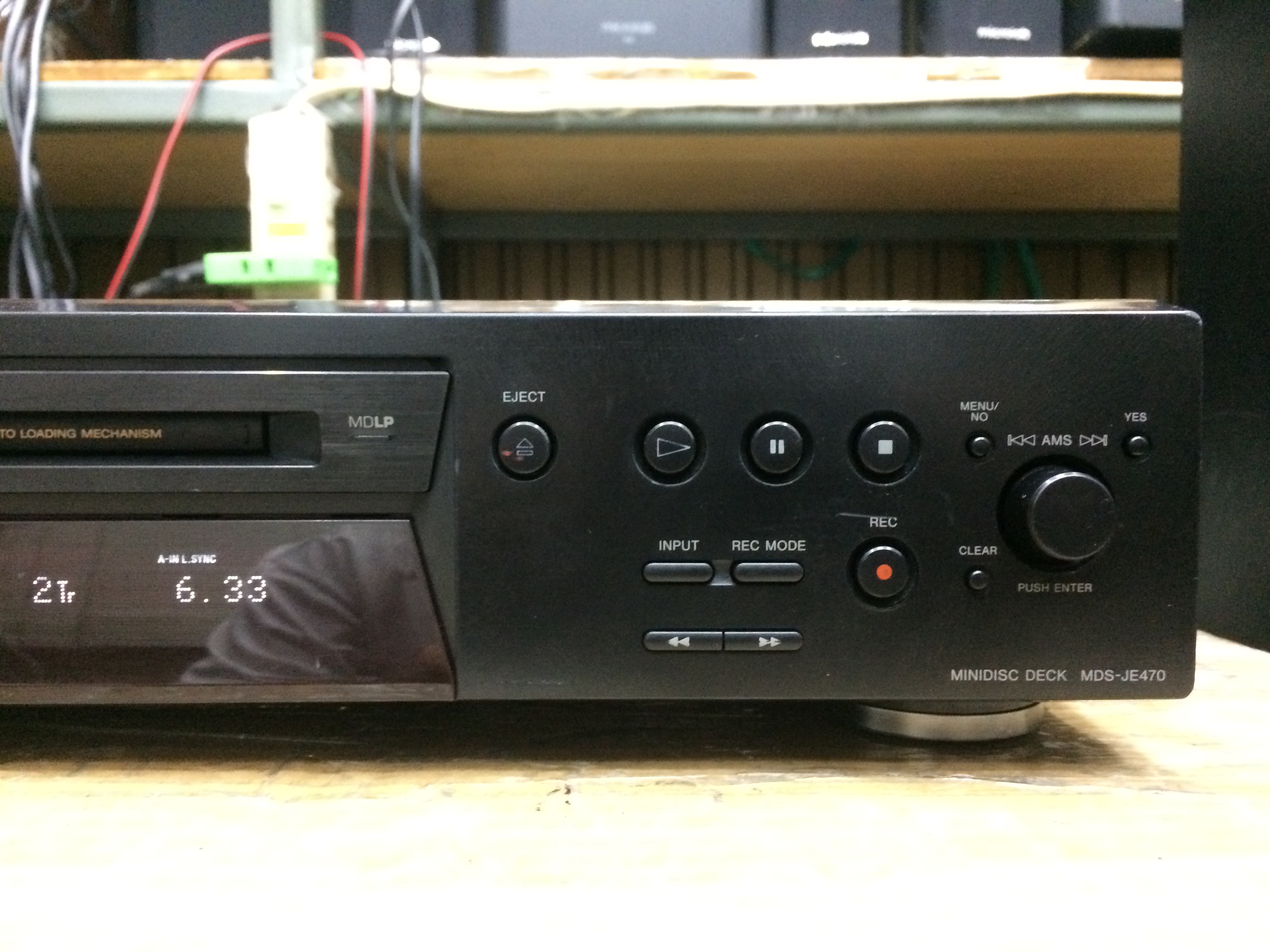 เครื่องเล่น MD Sony MDS-JE470 (เล่นอย่างเดียว อัดไม่ได้)