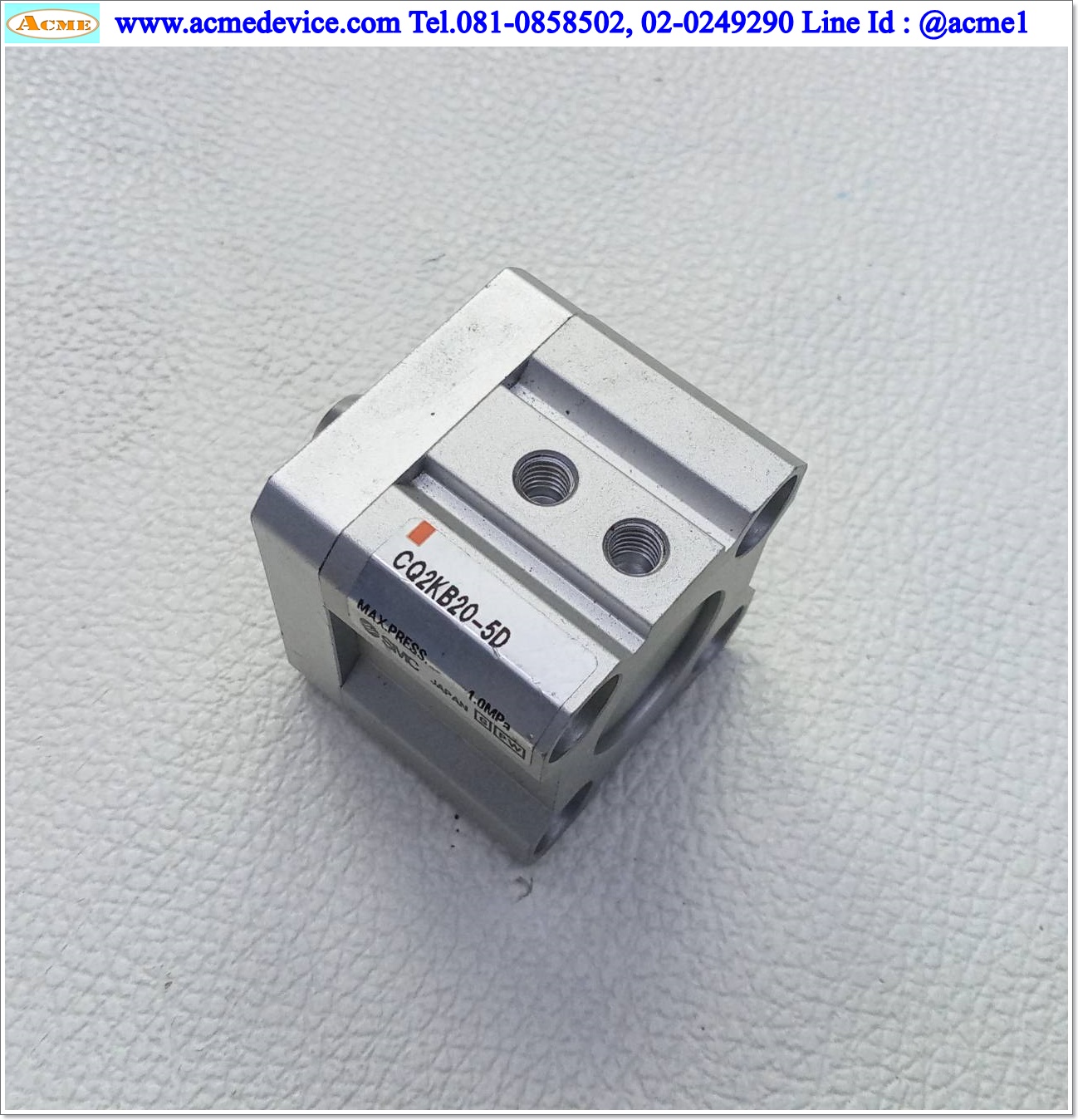 Air Cylinder SMC รุ่น CQ2KฺB20-5D, Bore 20 mm., Stroke 5 mm.