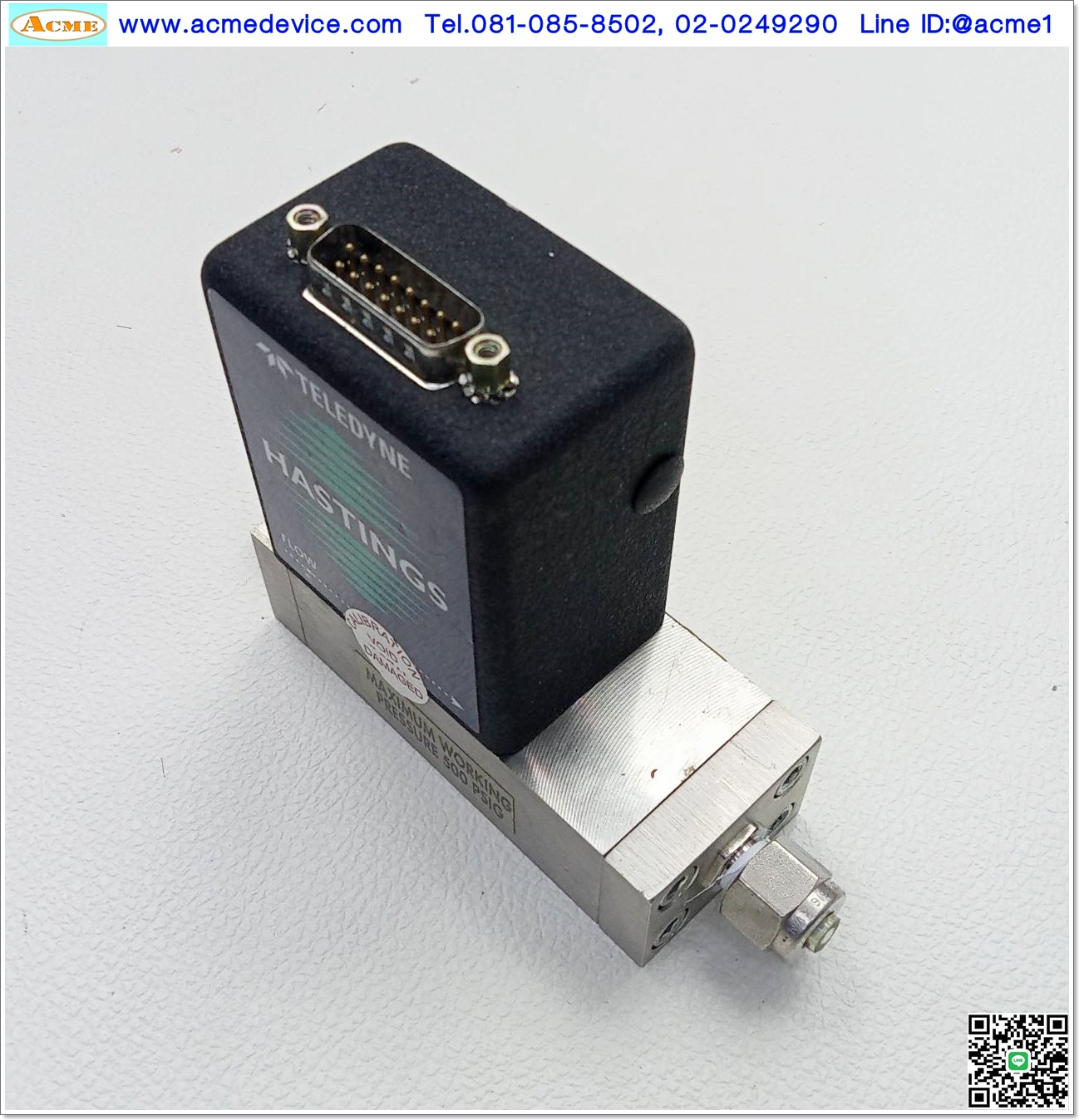 Flow Sensor Teledyne รุ่น HFM-300, 10 SCCM/N2, Power input +- 15Vdc, Analog out 0-5V