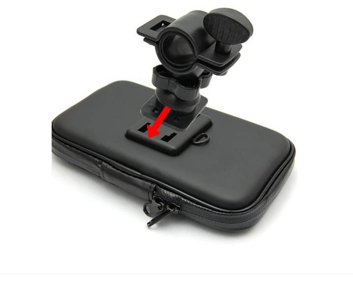 เคสกันน้ำติดรถจักรยานยนต์ สีดำ