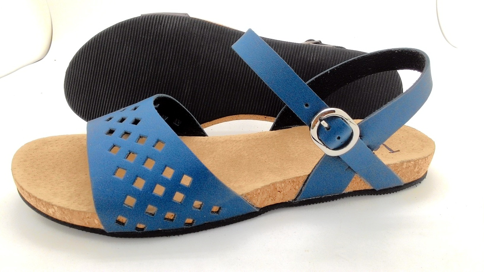 Cork sole leather sandal ( lady)