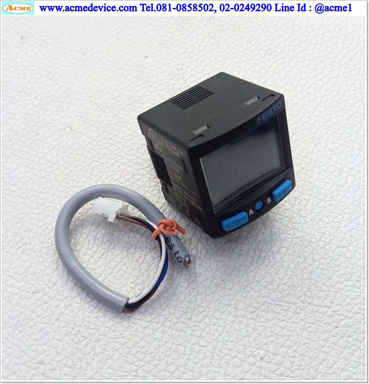 Vacuum Festo รุ่น SPAN-V1R-G18M-PN-PN-L1, 0 to -0.1MPa, NPN/PNP, NO/NC