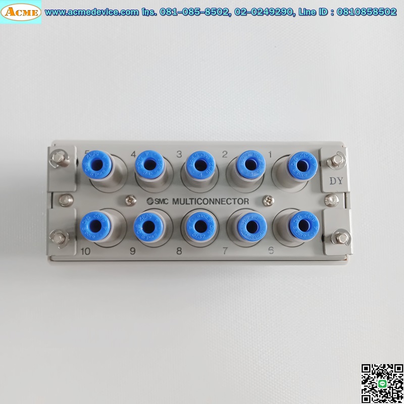 Multi connector SMC รุ่น KDM10-04, Tube 4 mm, 10 Connecting