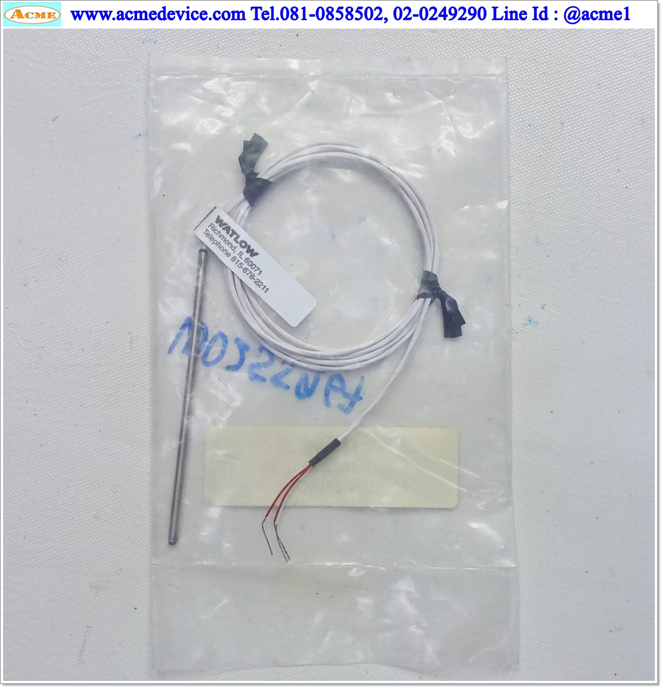 RTD WATLOW รุ่น RBGB0TA040BB040, Dia 0.125", 100 Ohm, 3-wire, single