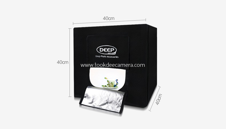 DEEP Professional สตูดิโอพกพา กล่องถ่ายภาพสินค้าพร้อมไฟLED ในตัว ราคาถูก