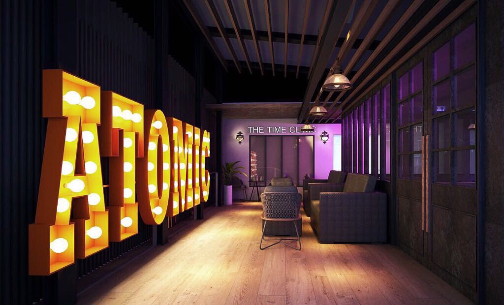 ป้ายไฟปิงปอง ร้าน#ATOMIC ทองหล่อ ซอย 10