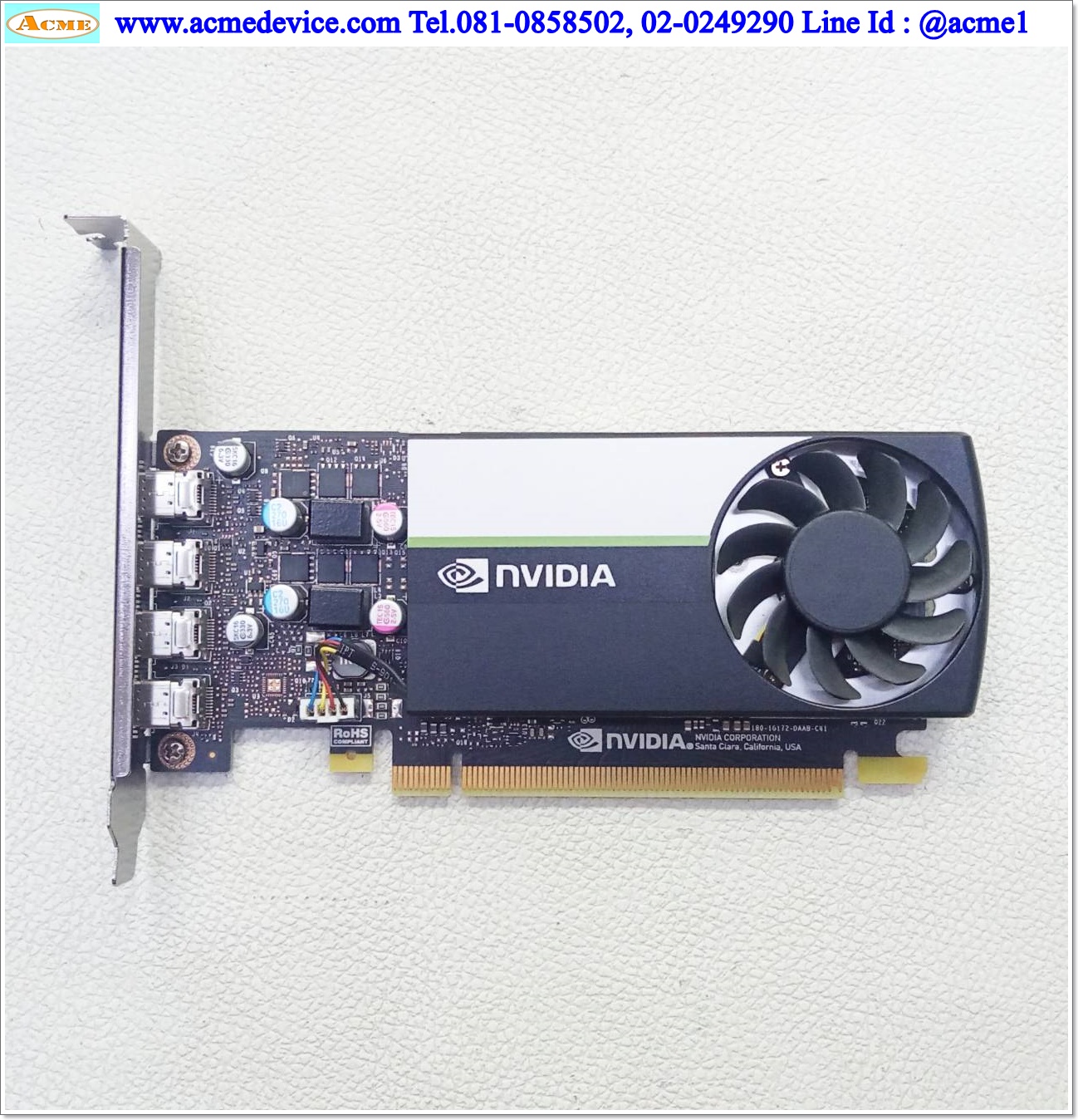 Computer Workstation Precision Dell รุ่น Precision 5820, Intel Xeon W-2223 CPU@3.60GHz, 16GB 2x8GB DDR4 3200MHz, Quadro T1000 4GB GDDR5 Low Profile, 1TB 7200rpm SATA Hard Drive