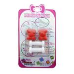 ตัวล็อคกันสายชาร์จขาด/หัก รูปโบว์ (สีขาว)