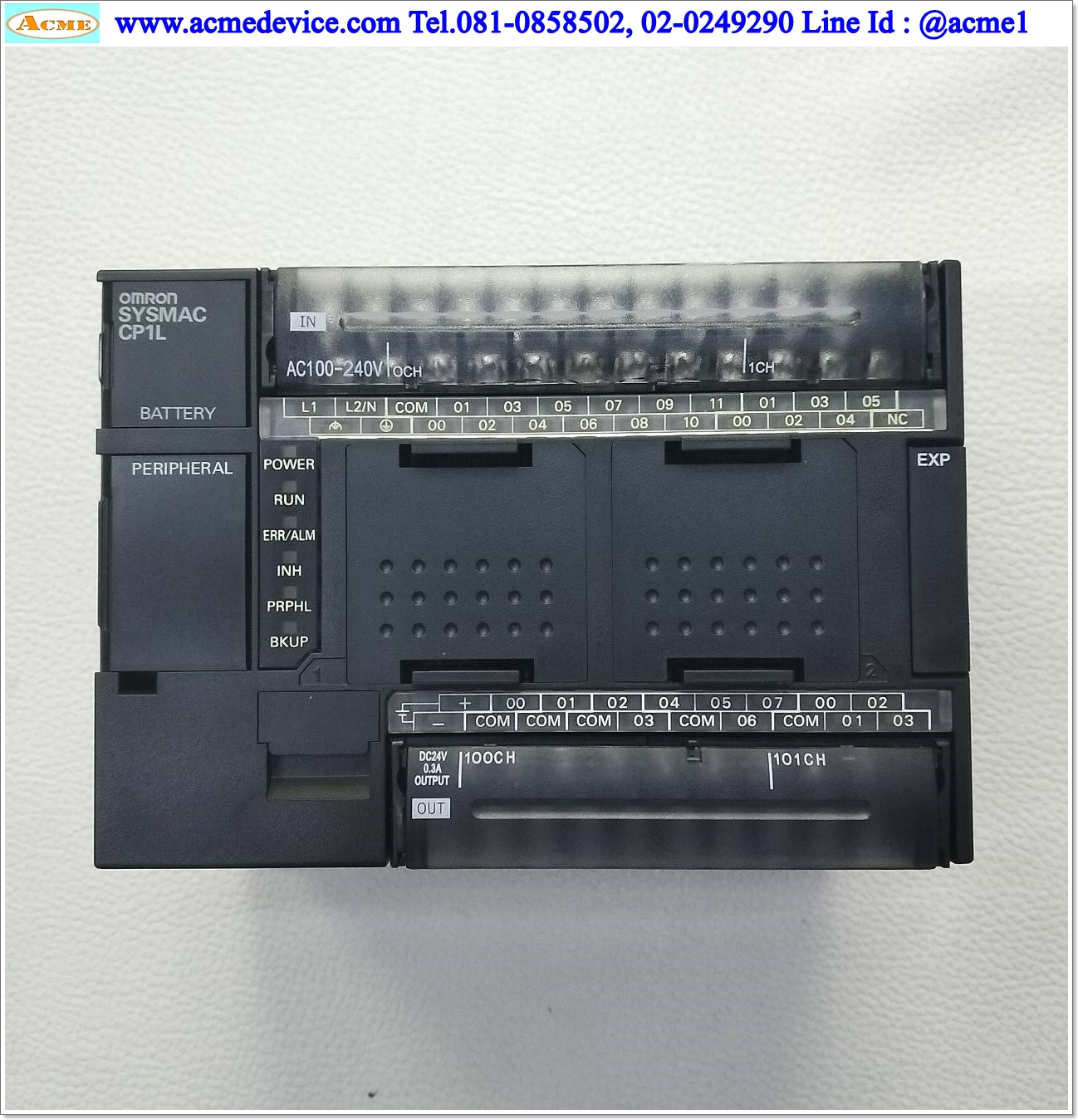 PLC Omron รุ่น CP1L-M30DR-A, 100-240 Vdc
