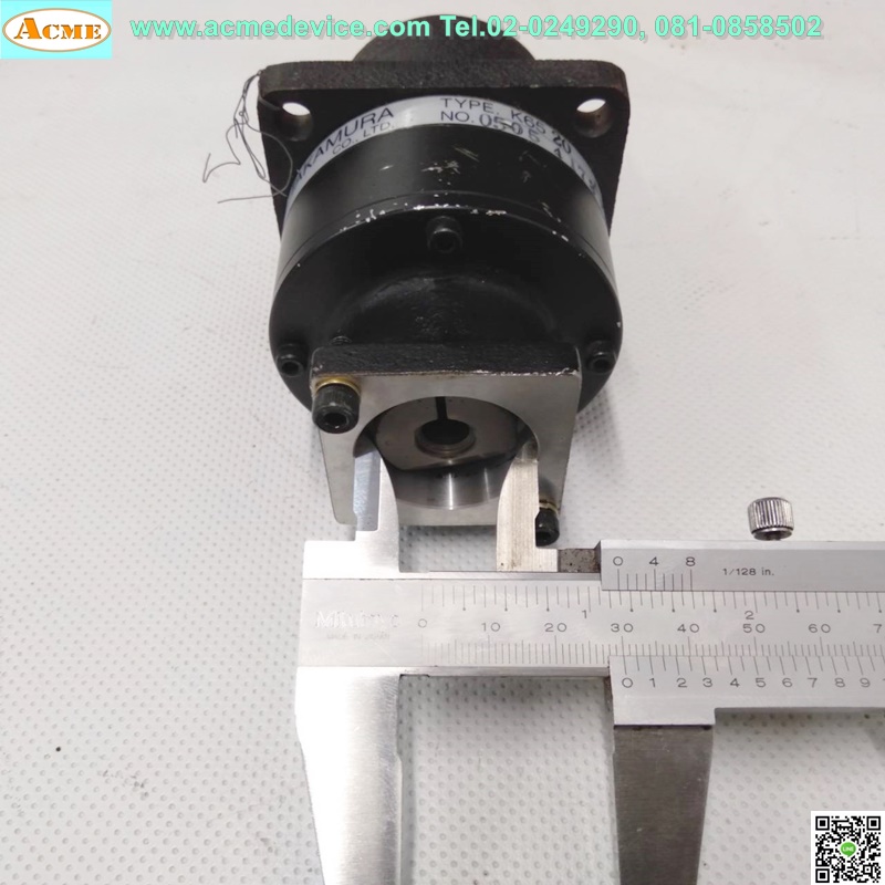 Gear Head Takamura รุ่น K6520A, Ratio 20:1, (เพลาเข้า 8 mm., ออก 16 mm.), for 100w
