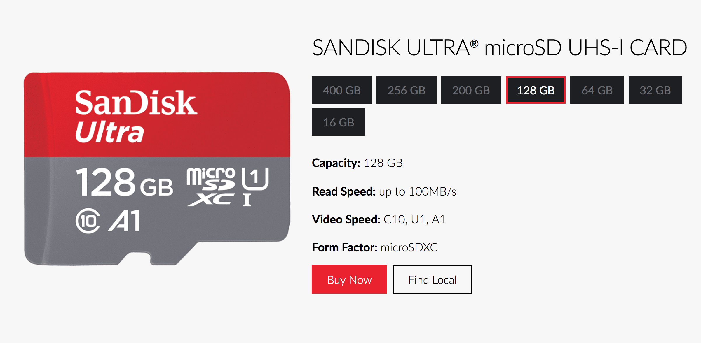 SanDisk Micro SDHC CARD Ultra C10 98MB/S (ไมโครเอสดีการ์ด)