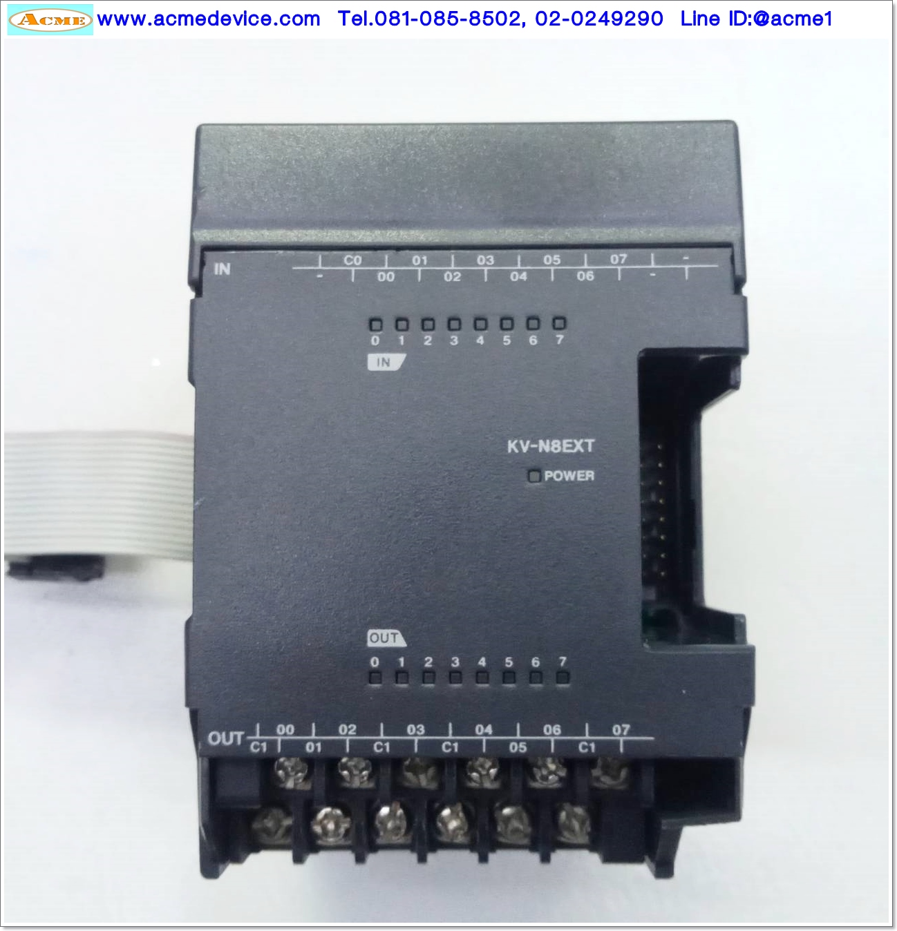 PLC Keyence รุ่น KV-N8EXT, Expansion Input & Transistor Output Module
