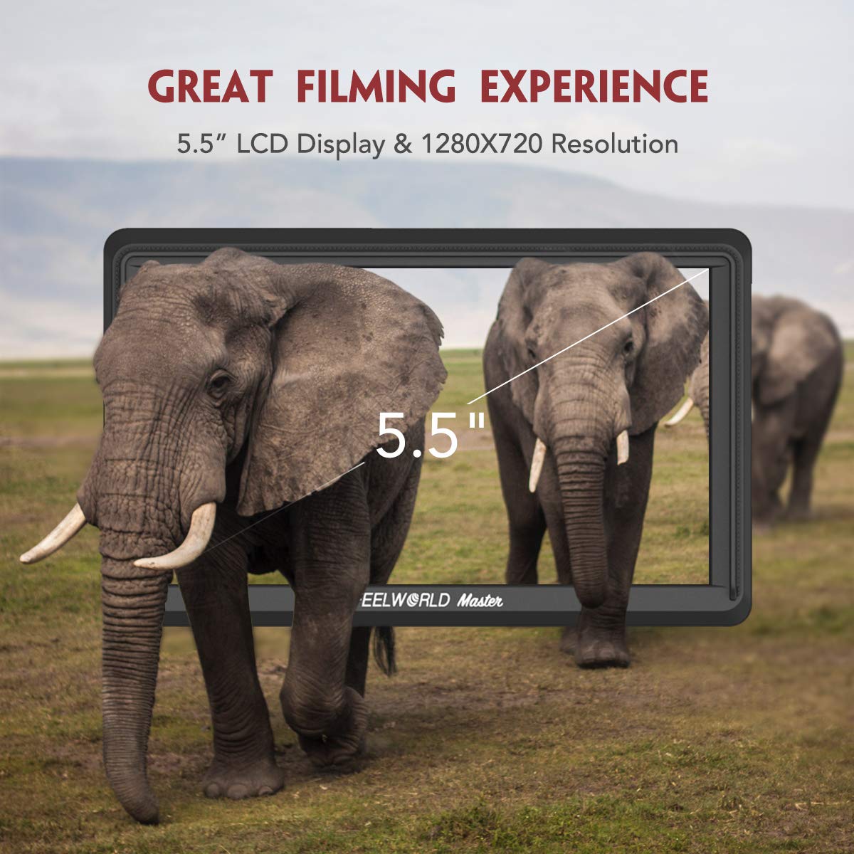 FEELWORLD Master Series MA6F 5.5 On-Camera Monitor 1280x720 4K HDMI InputOutput รับประกันศูนย์ไทย 1 ปี