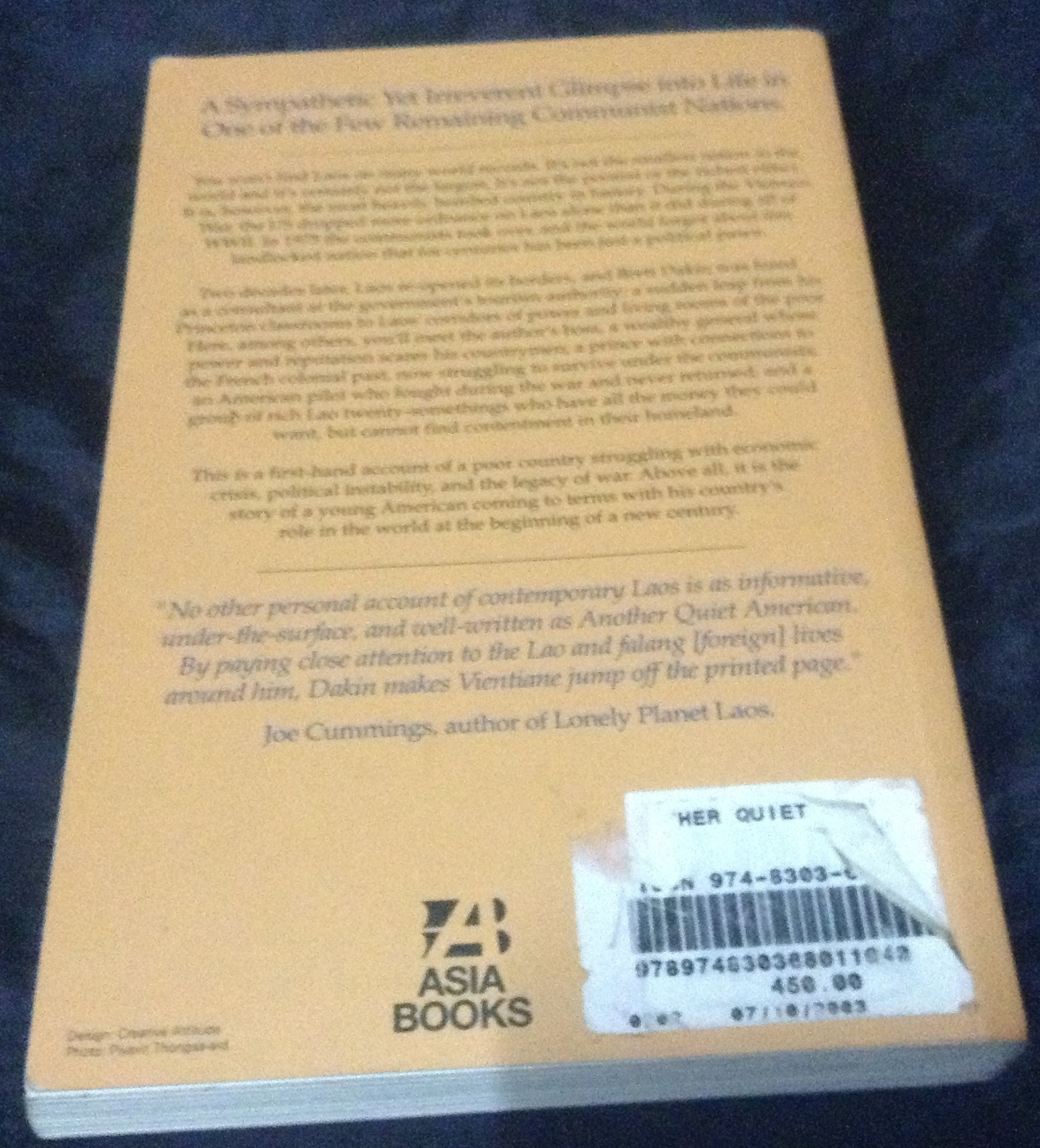 Another Quiet American: Stories Of Life In Laos by Brett Dakin ราคา 200