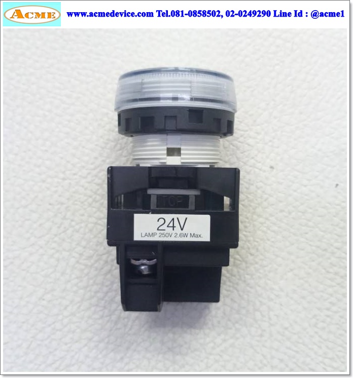 Pilot Lamp Idec รุ่น YW1P-1EQ4PW, 24V