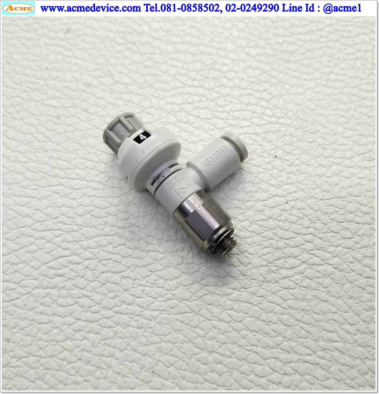 Speed Control with Indicator SMC รุ่น AS1201F, AS1201FS, M5, สายลม 4 มม.