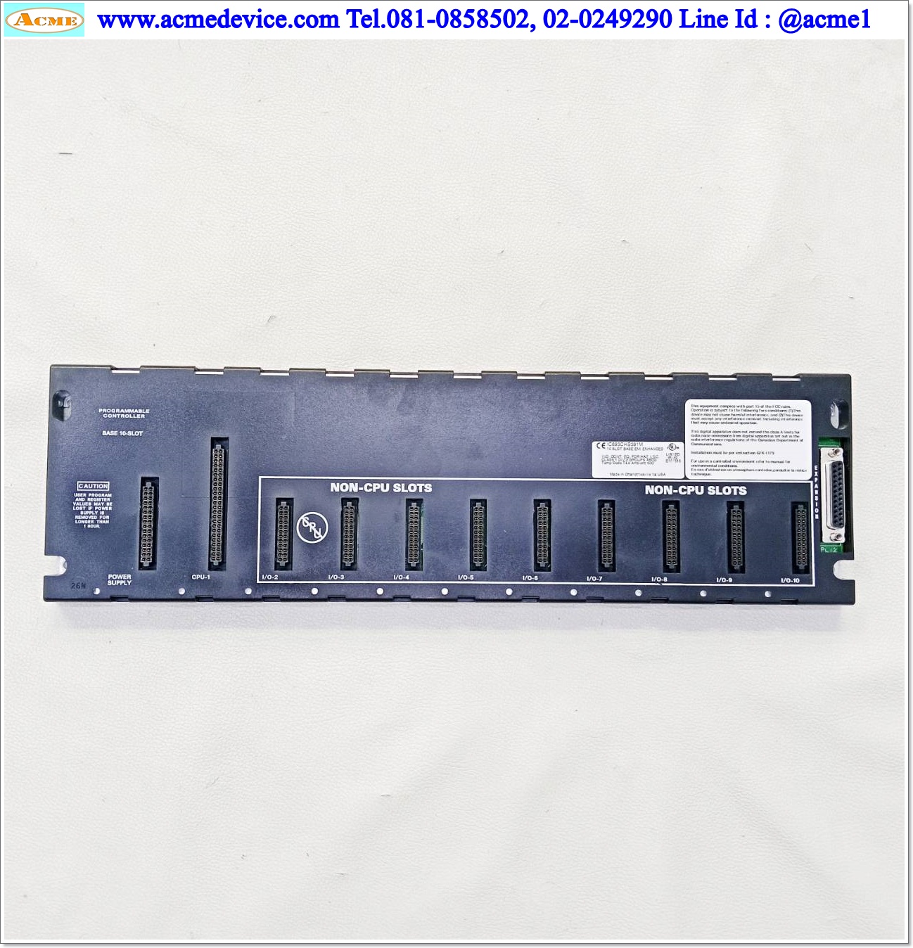 Base Unit GE FANUC รุ่น IC693CHS391M, 10 Slot