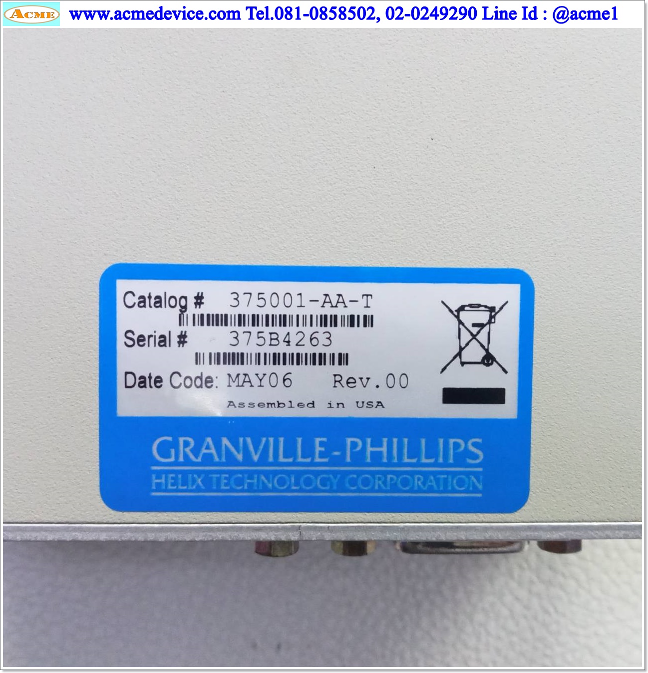 Convectron Controller Granville-Phillips รุ่น 375001-AA-T (vacuum gauge controller)