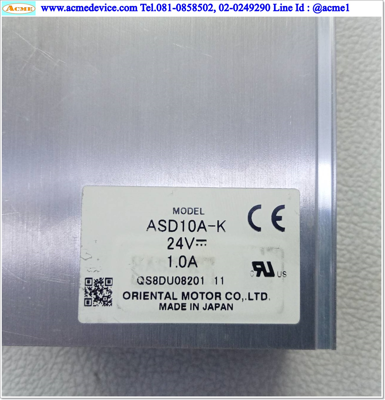 Closed Loop Stepper Oriental รุ่น ASD10A-K & Motor Rotary Hollow, DGM60-ASAK, Ratio 18:1, 1.0A, 24Vdc