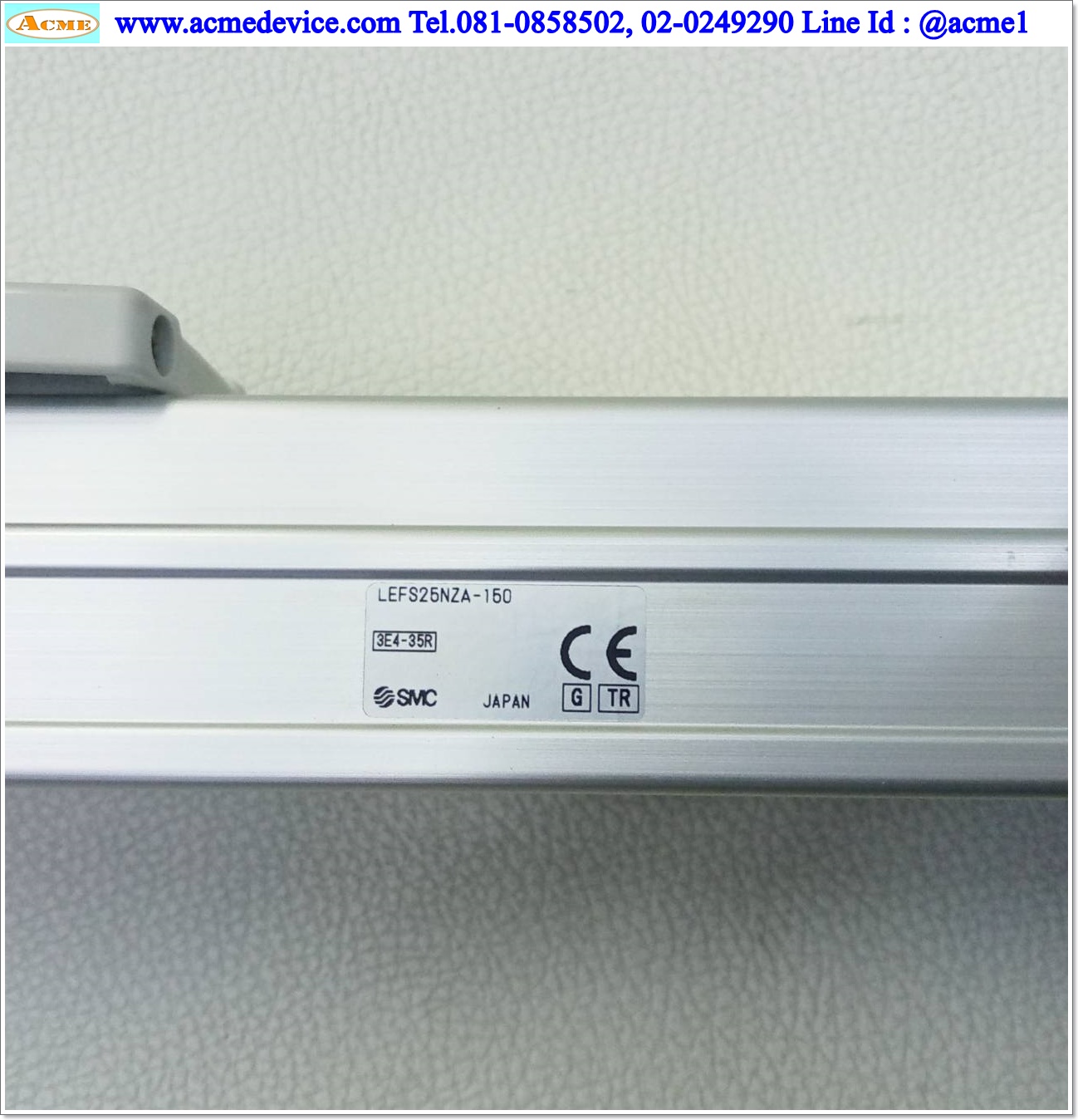 แกนสําเร็จรูป Ball Screw SMC รุ่น LEFS25NZA-150, Size 25, Stroke 150 mm., Pit 12