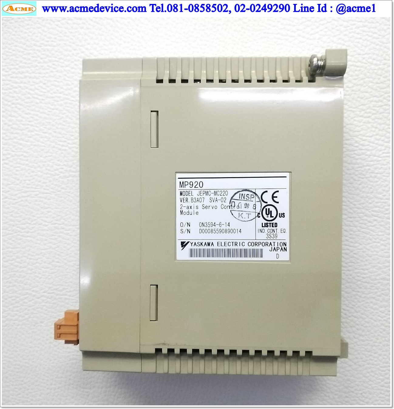 MP920 Yaskawa รุ่น JEPMC-MC220, SVA-02, 2-Axis Servo Control Module