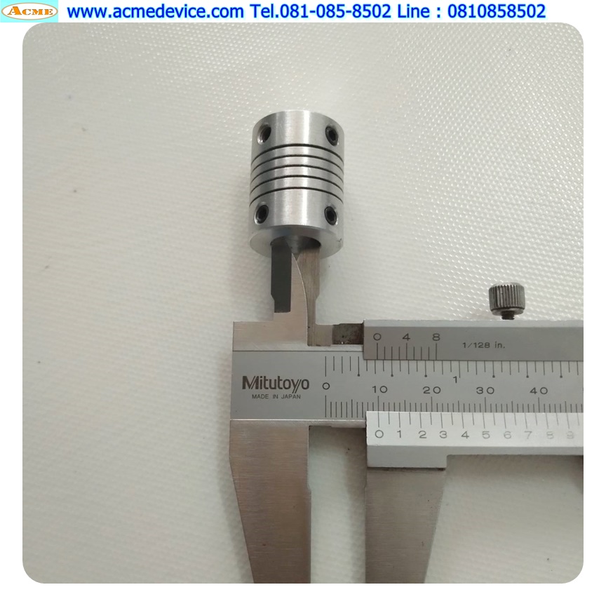 Coupling Aluminum ขนาด ID 6/10mm, OD 19mm, L 25mm