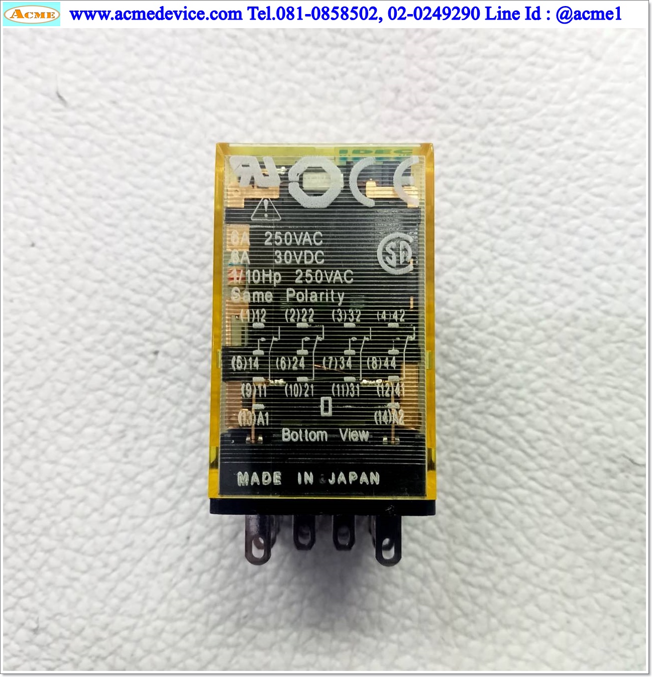 Relay Idec รุ่น RU4S-D24, Coil 24Vdc