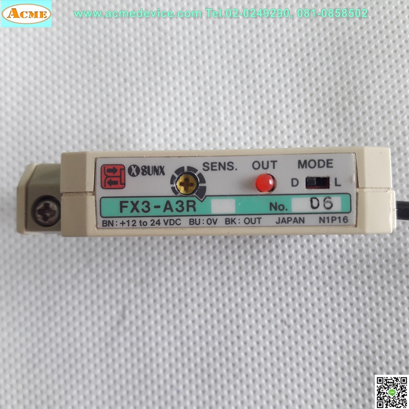 Fiber Amp Panasonic/SUNX รุ่น FX3-A3R