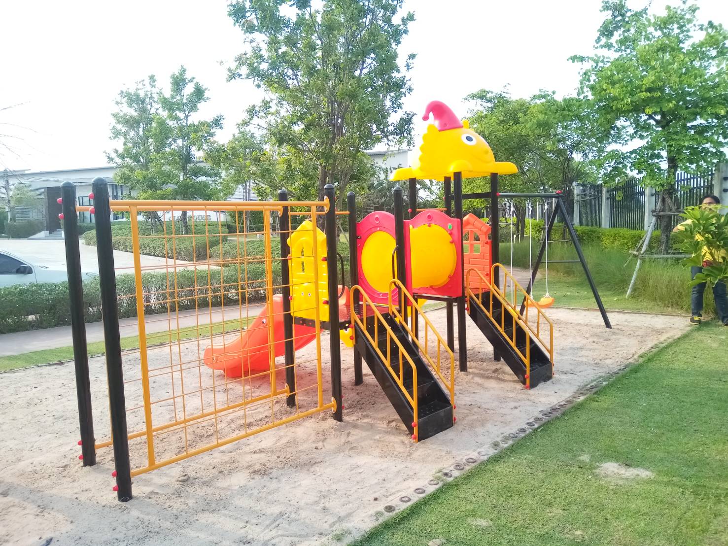 เครื่องเล่นสนาม ชุด ปีนป่ายชิงช้าสไลด์ เครื่องเล่นสร้างความสุข