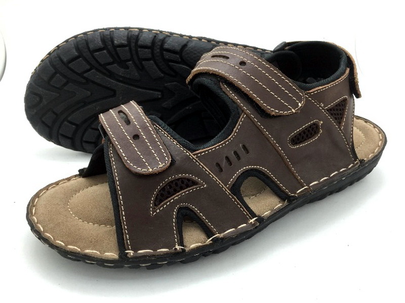Leather sandals with backstrap (men)