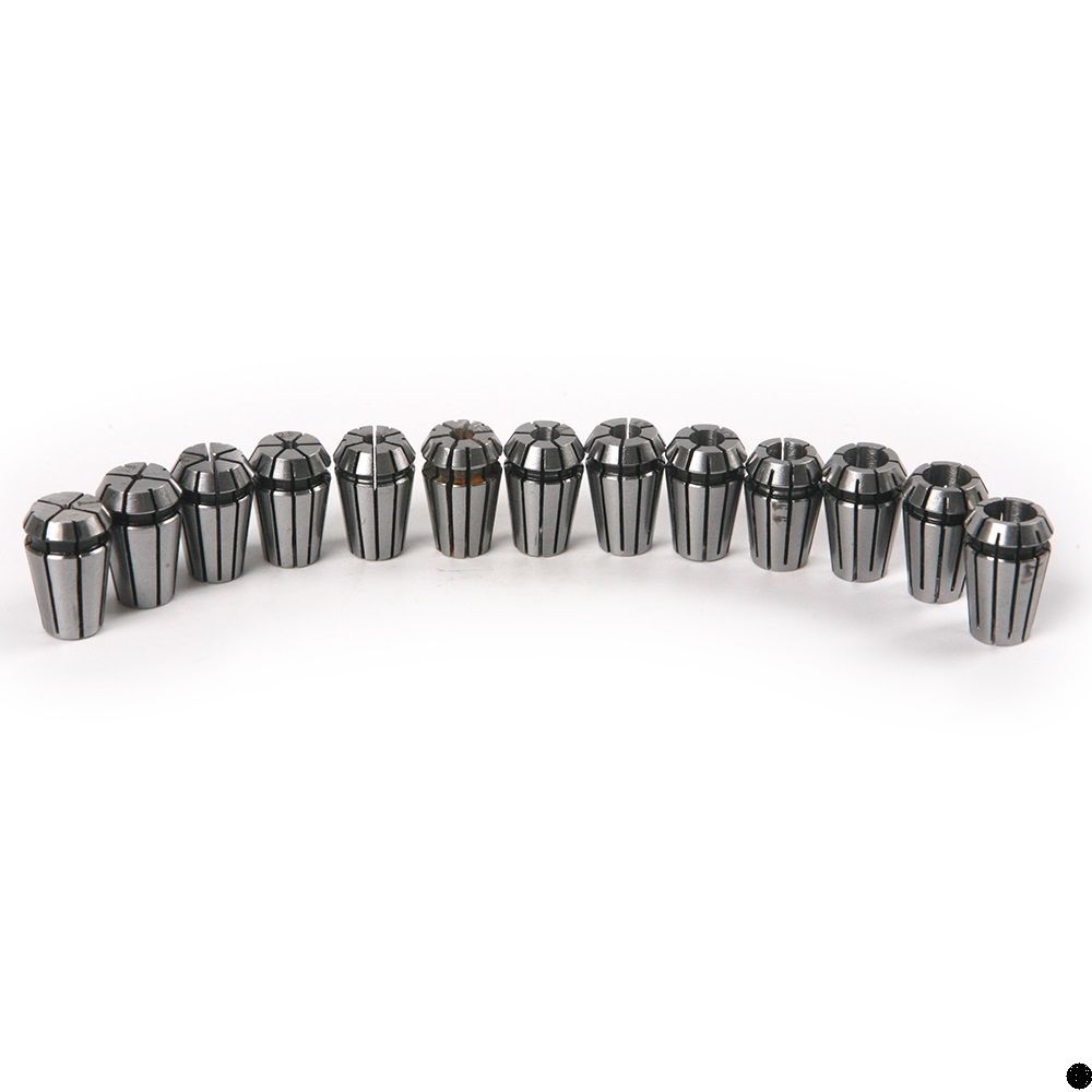 ชุดหัวคลอเลต ER11 13 ชิ้น Spring Collet Set For CNC Workholding Engraving & milling Lathe Tool